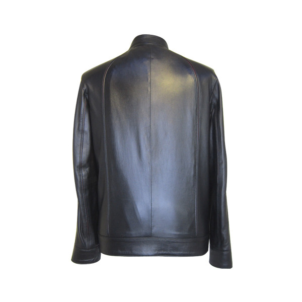 کت چرم مردانه مدل 1579 رنگ مشکی