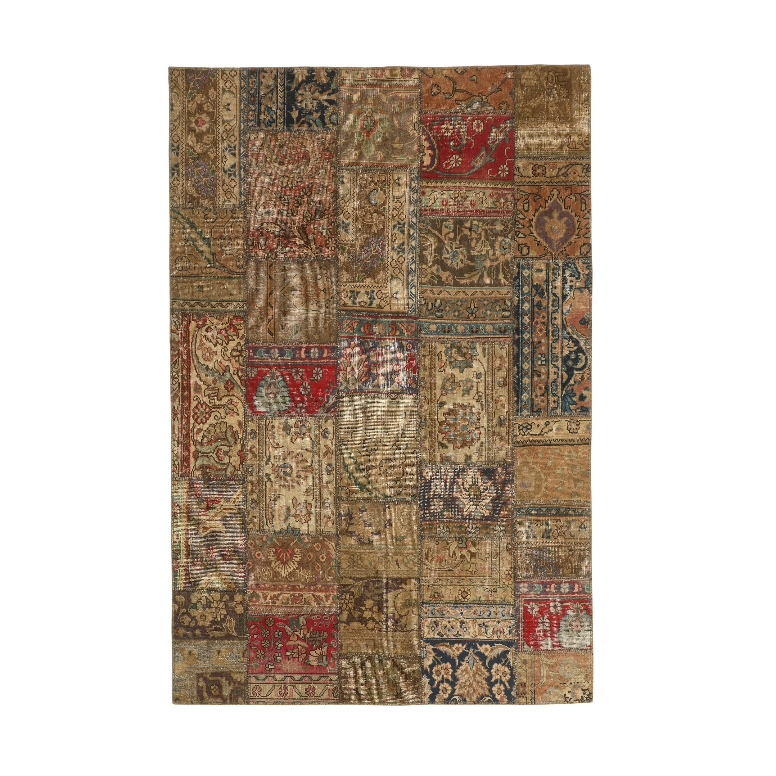  کلاژ فرش دستبافت سه متری مدل تکه دوزی کد 540961