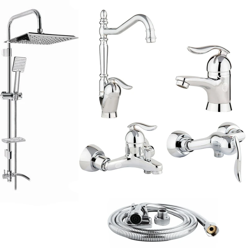 ست شیرالات رز مدل ونیز پلاس مجموعه 6 عددی