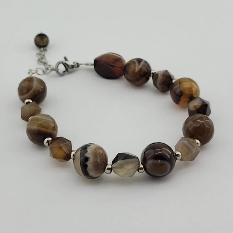 دستبند زنانه مدل سنگ عقیق سلیمان کد 0012 دستبند زنانه مدل سنگ عقیق سلیمان کد 0012