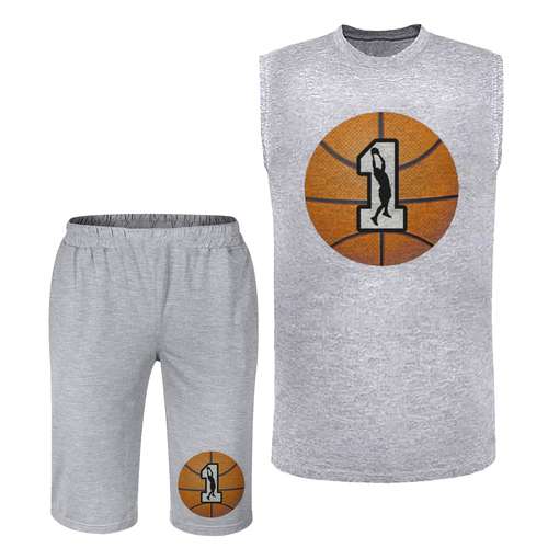 ست تاپ و شلوارک مردانه مدل بسکتبال  کد BA 517 T