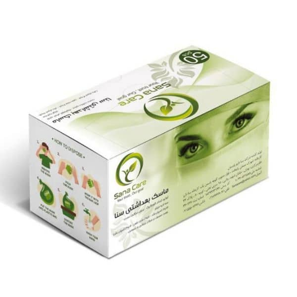 ماسک تنفسی سناکر  مدل melt بسته 50 عددی