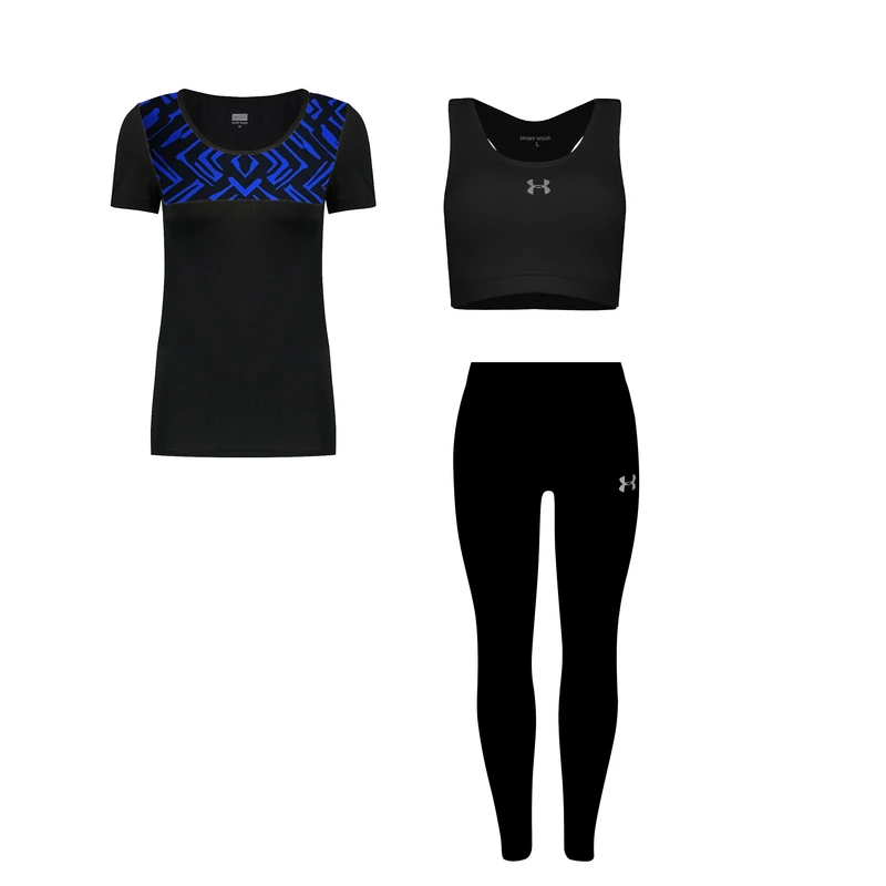 ست سه تکه لباس ورزشی زنانه مدل 710102-4101-1801