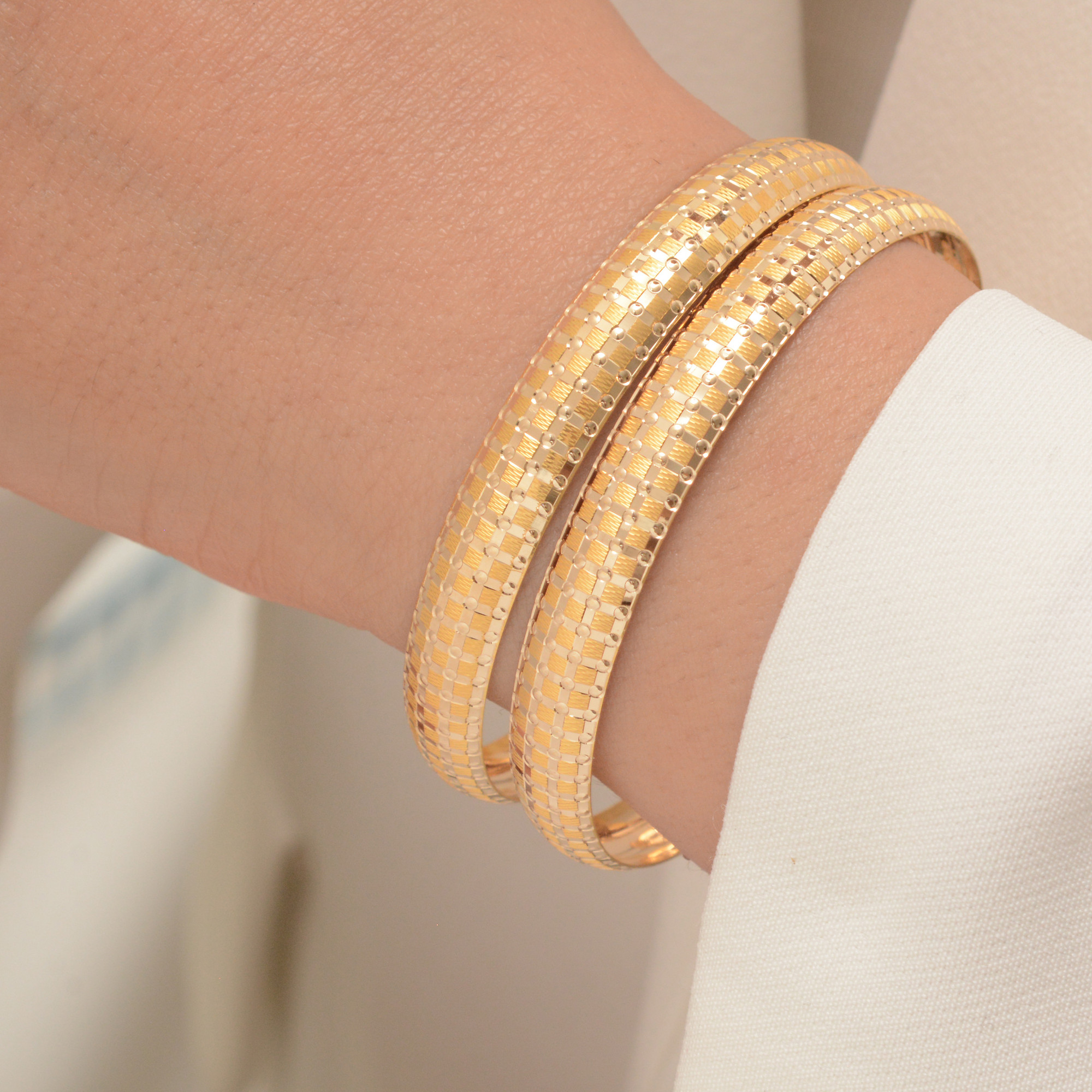 النگو طلا 18 عیار زنانه طلای مستجابی مدل اسپرلوس کد 2