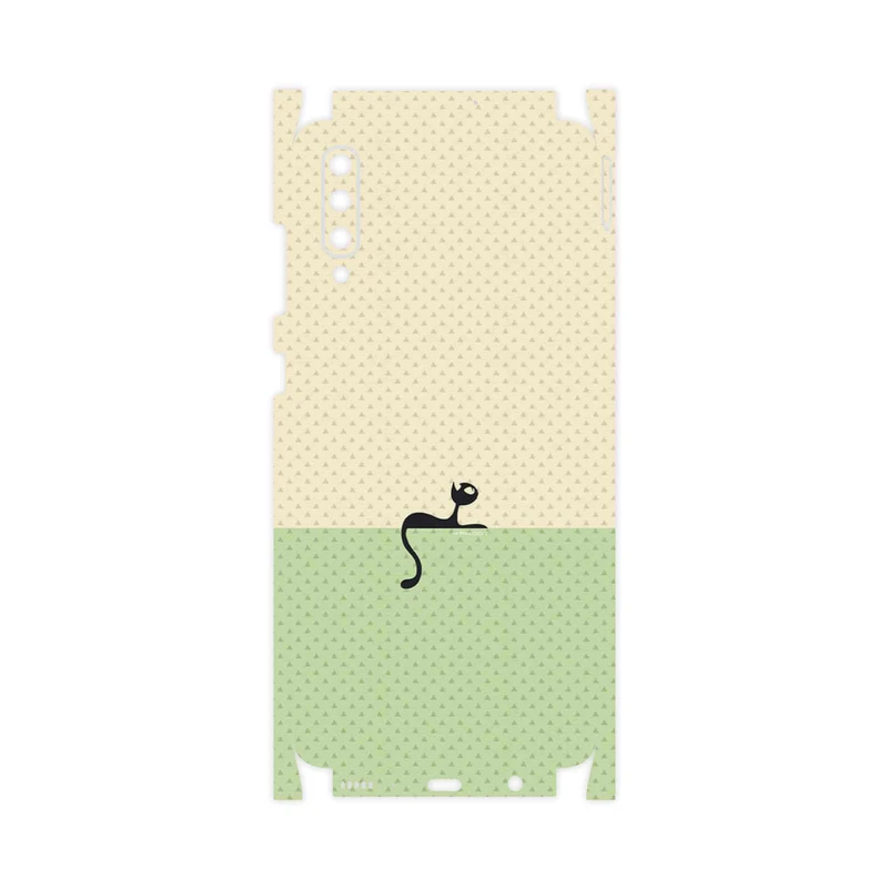 برچسب پوششی ماهوت مدل Minimal Internet Cat Icon-FullSkin مناسب برای گوشی موبایل سامسونگ Galaxy A70