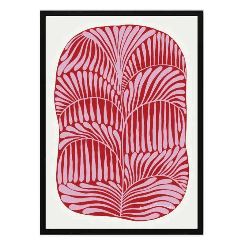 تابلو مدل Pink plant print کد 248901486