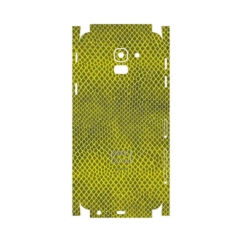 برچسب پوششی ماهوت مدل Yellow Snake Skin-FullSkin مناسب برای گوشی موبایل سامسونگ Galaxy J6