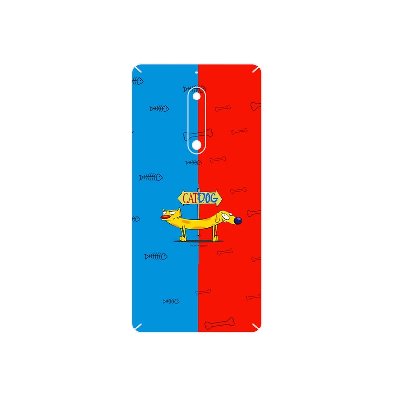 برچسب پوششی ماهوت مدل CatDog مناسب برای گوشی موبایل نوکیا 5
