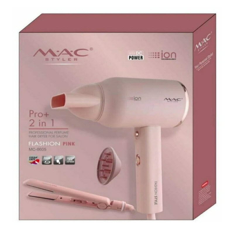 سشوار حرفه ای مک استایلر مدل MC-6605 به همراه اتو مو کد 01 سشوار حرفه ای مک استایلر مدل MC-6605 به همراه اتو مو کد 01