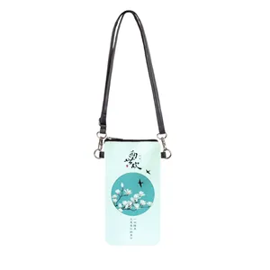 کیف پاسپورتی دخترانه مدل نقاشی ژاپنی