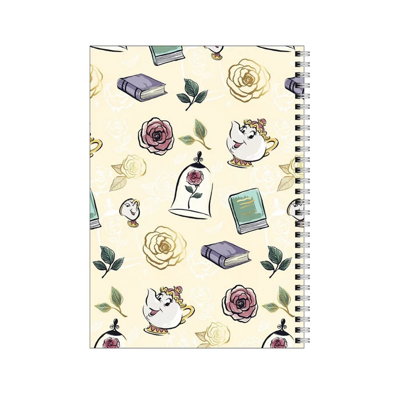 دفتر مشق 100 برگ بامبیلیپ طرح پترن دیو و دلبر کد 5071640