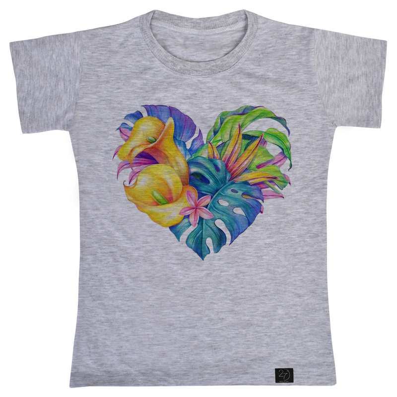 تی شرت دخترانه 27 مدل قلب کد G43