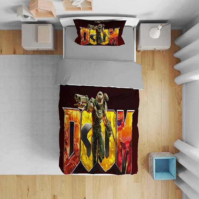 سرویس روتختی مدل کارتونی جنگجوی 5212 تک نفره 5 تکه