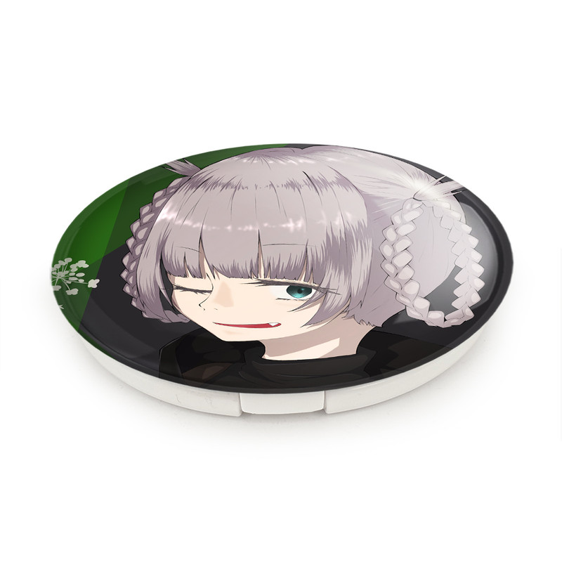 آینه جیبی خندالو طرح نازونا ناناکوسا انیمه کال آف نایت Call of the Night مدل تاشو کد 17809