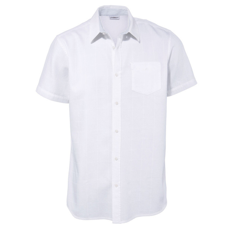 پیراهن آستین کوتاه مردانه لیورجی مدل چهارخانه کد FadedW202