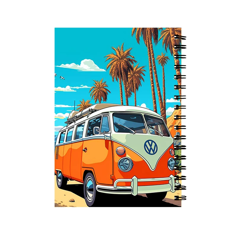 دفتر مشق 60 برگ طرح ولکس واگن کد 201