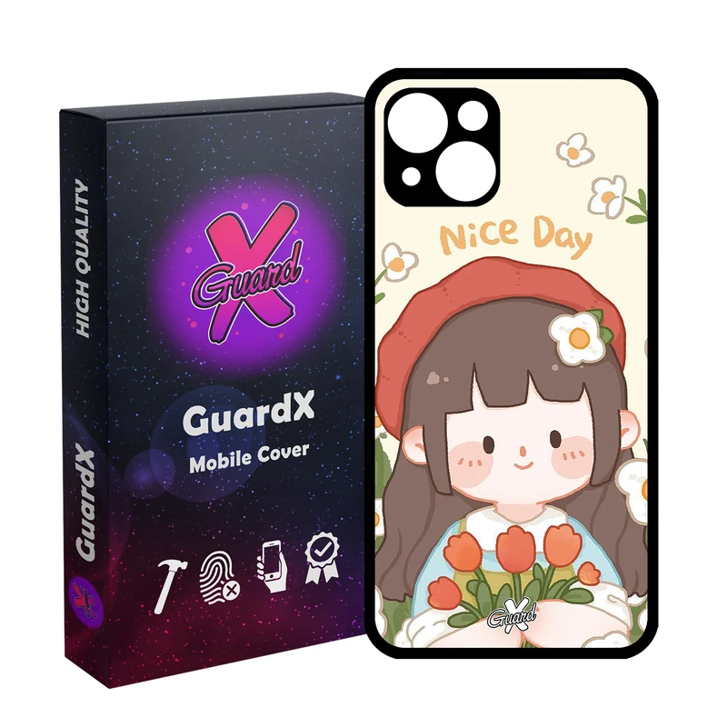 کاور گارد ایکس طرح Girl مدل Glass10633 مناسب برای گوشی موبایل اپل iPhone 13