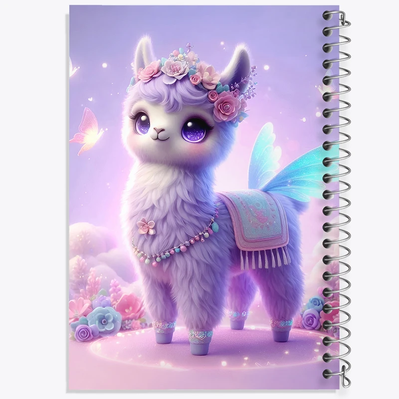 دفتر مشق 50 برگ خندالو طرح لاما کیوت کد F5384