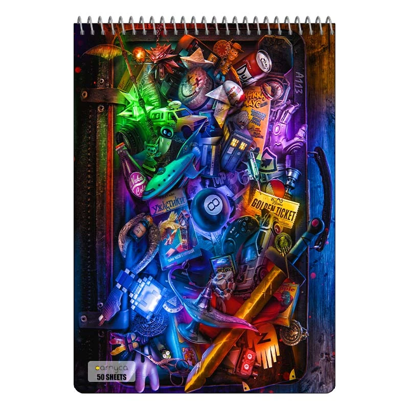 دفتر نقاشی 50 برگ سیمی کارنیکا طرح گیم لاور Game Lover کد 80731