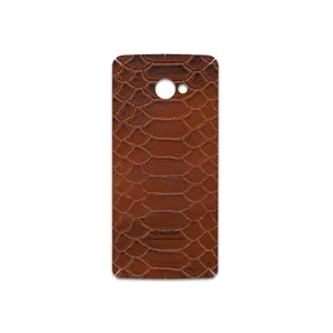 MAHOOT Brown-Snake-Leather Cover Sticker for HTC Butterfly S