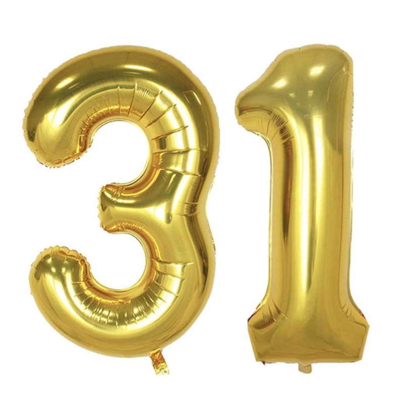بادکنک فویلی پارتی لند تهران طرح عدد سی و یک کد thirty one31 مجموعه 2 عددی