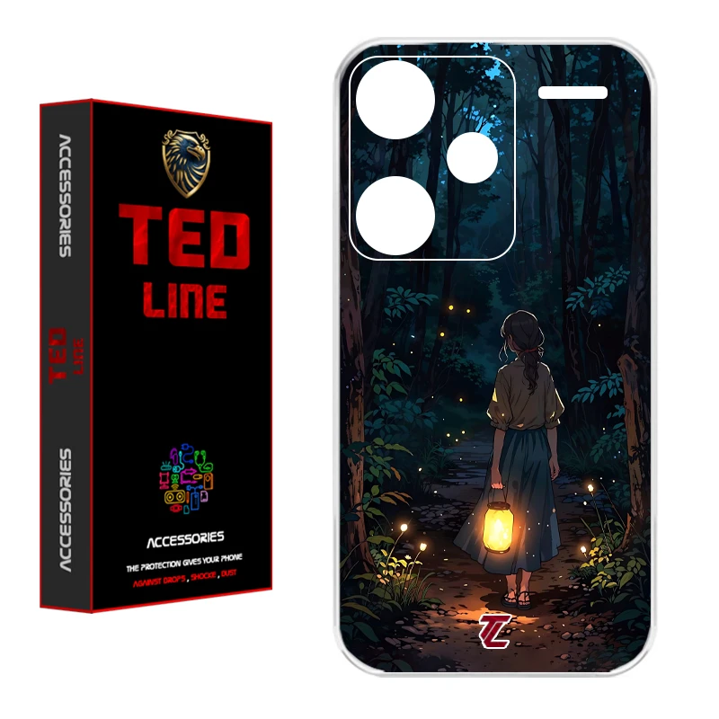 کاور تدلاین طرح دخترونه کد 1198 مناسب برای گوشی موبایل شیائومی Redmi Note 13 Pro Plus
