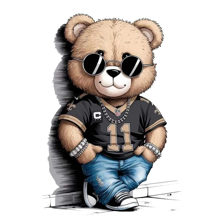 استیکر پارچه و لباس پاد آفرین مدل کارتونی کد S1660