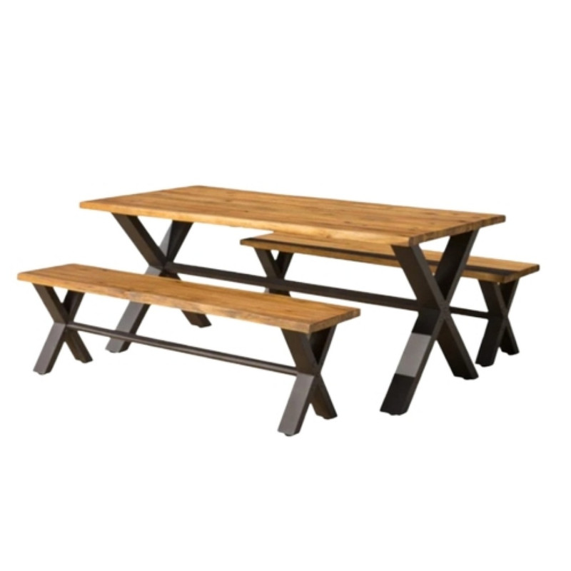 میز و صندلی ناهارخوری 4 نفره مدل wood4765