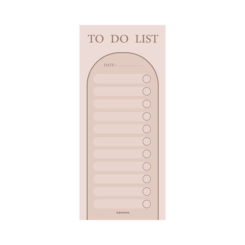 کاغذ یادداشت کاما طرح to do list مدل k01 بسته 90 عددی
