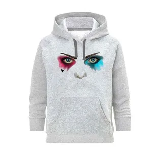 هودی زنانه مدل  چشم های هارلی  کد SH17 رنگ طوسی