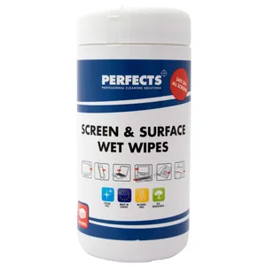 دستمال مرطوب تمیز کننده پرفکتس مدل Screen And Surface بسته 100 عددی