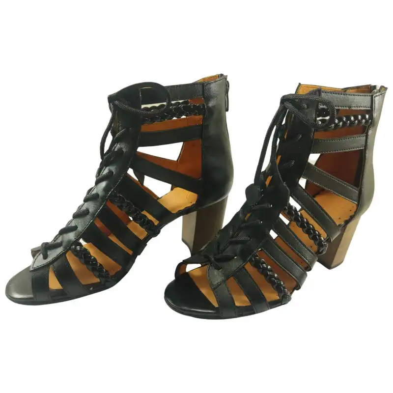 صندل زنانه مدل چرم طبیعی کد 666.1