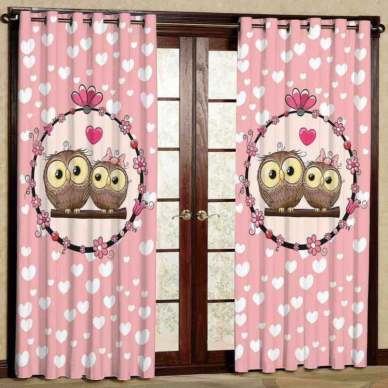 پرده مدل جغد مخمل پانچی کد 325 سایز 140x280 سانتی متر