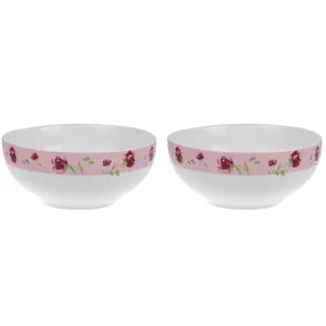 ست پیاله چینی زرین ایران سری ایتالیا اف مدل Pink Roze 16 درجه یک - بسته 2 عددی