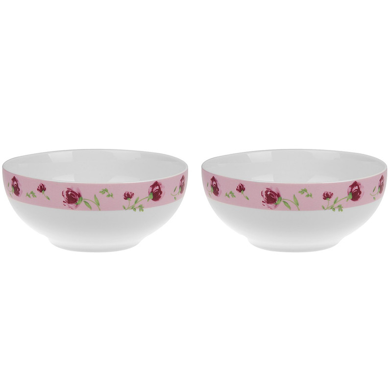 ست پیاله چینی زرین ایران سری ایتالیا اف مدل Pink Roze 16 درجه یک - بسته 2 عددی