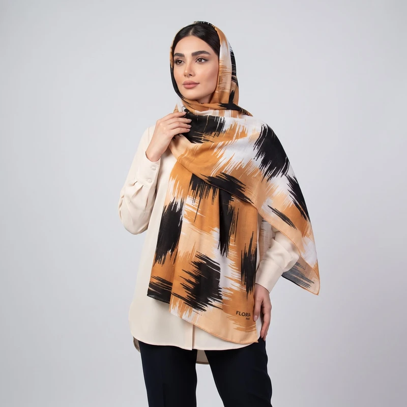 شال زنانه مدل نخی تابستانه خنک حاشوری کد ana-1878