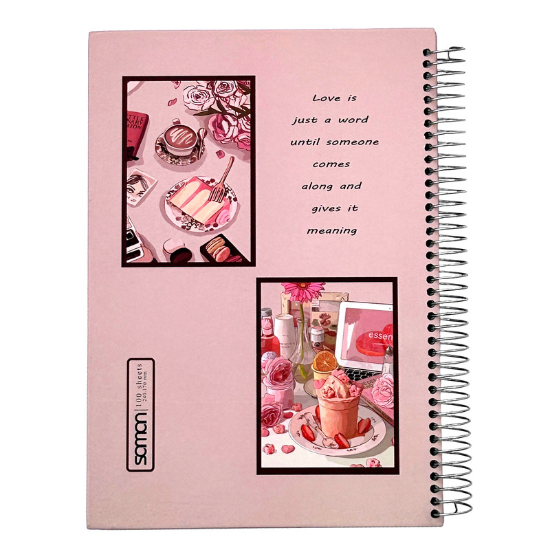 دفتر مشق 100 برگ طرح دخترانه کد 2030