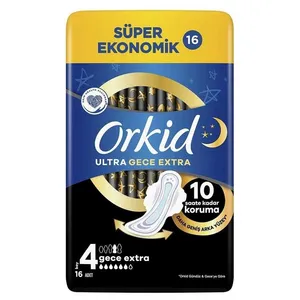 نوار بهداشتی اورکید مدل Ultra Extra 4 Gece Extra بسته 10 عددی
