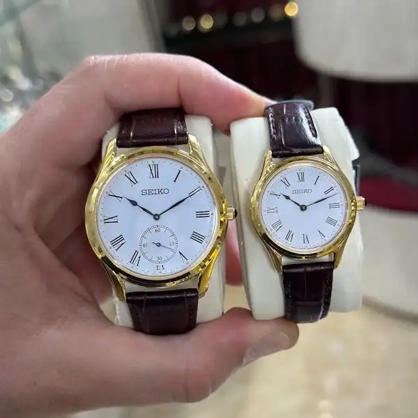 ست ساعت مچی عقربه ای زنانه و مردانه سیکو مدل SRK050P1