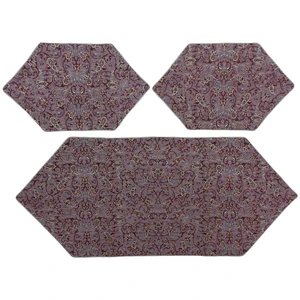 ست 3 تکه رومیزی ترمه کد TRSETE61