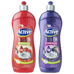 مایع ظرفشویی اکتیو مدل Silver حجم 750 میلی لیتر بسته دو عددی