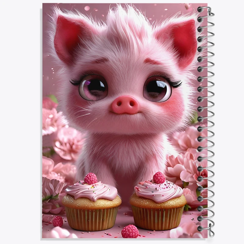 دفتر نقاشی 50 برگ خندالو طرح خوک بامزه کد F8138