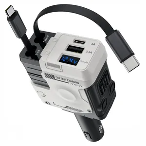 شارژر فندکی 120 وات کد 4in1