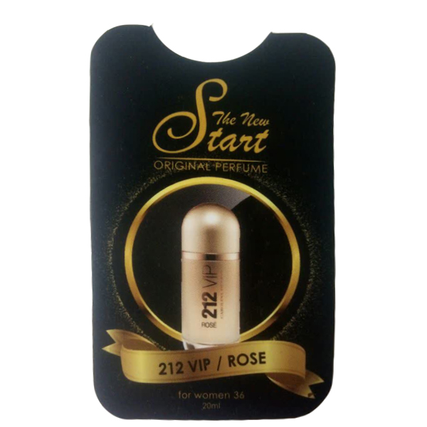 عطر جیبی زنانه استارت مدل 212vip rose حجم 20 میلی لیتر
