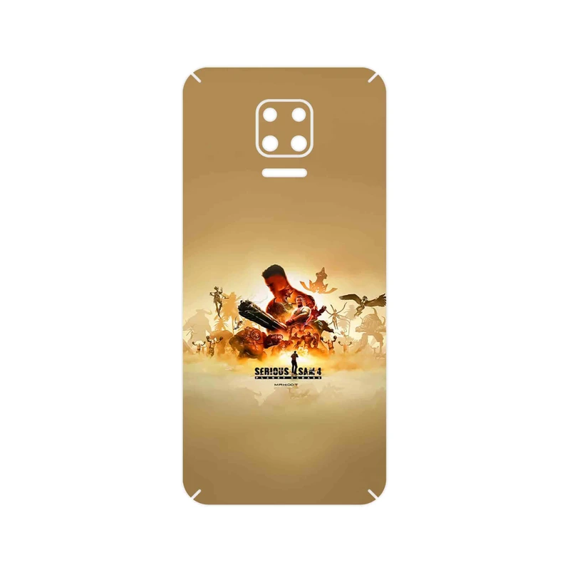 برچسب پوششی ماهوت مدل Serious Sam Game Series مناسب برای گوشی موبایل شیائومی Redmi Note 9S