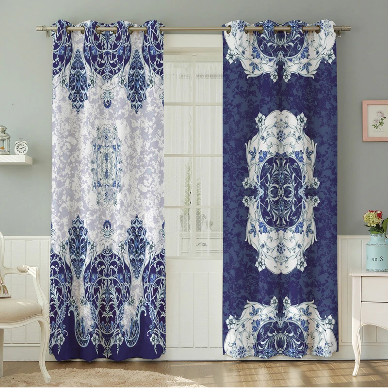 پرده نیروانا طرح سنتی   مدل مخمل کد 4741 سایز 140×280 سانتی متر