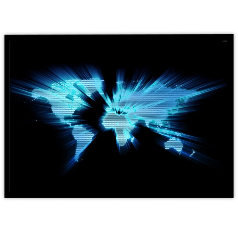 تابلو نوری بکلیت طرح نقشه جهان مدرن مدل B-9240