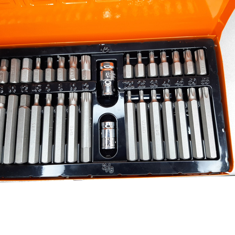 آچار بیت ستاره ای دینگشی مدل 68001 مجموعه 40 عددی