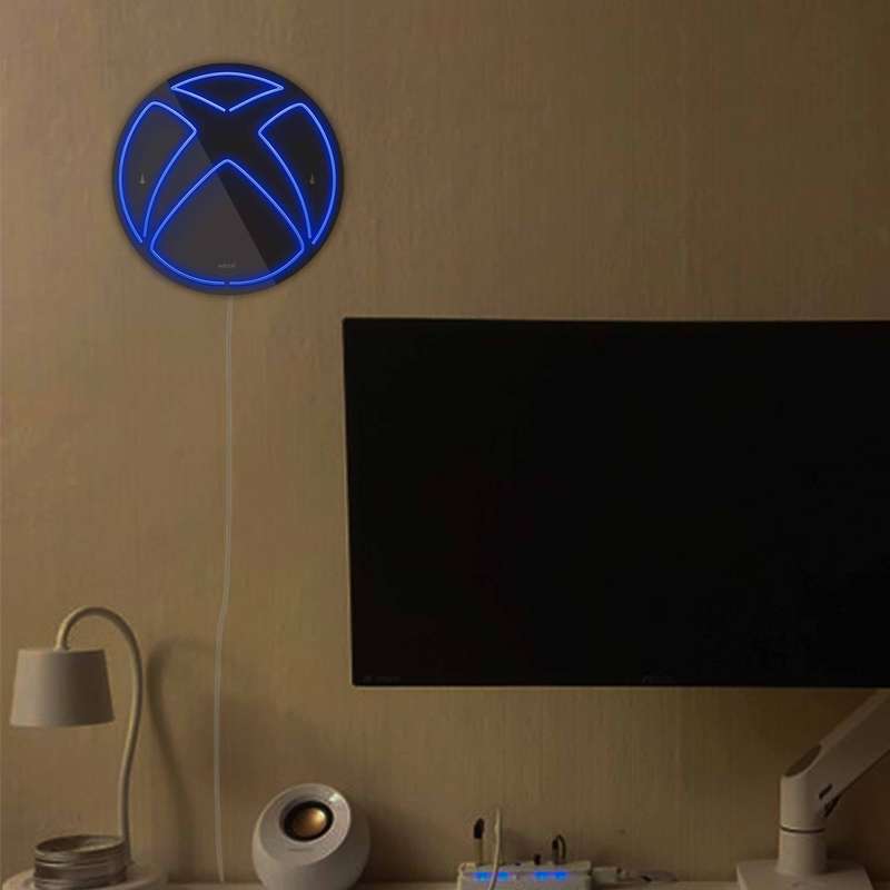 چراغ دیواری نئون دیزاین مدل Xbox-BL_BL