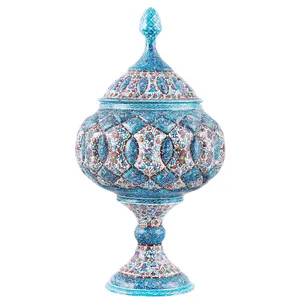 شکلات خوری مسی میناکاری اثر ابوالقاسمی کد170072